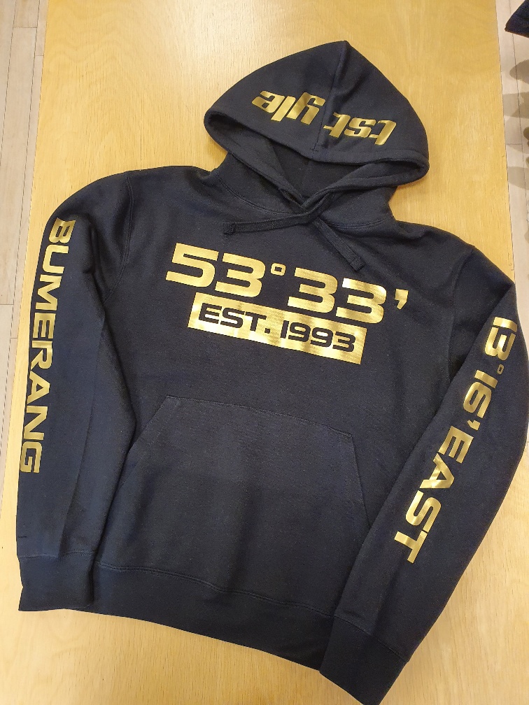 Authentic Hooded Sweat Bumerang Black/Flex Gold